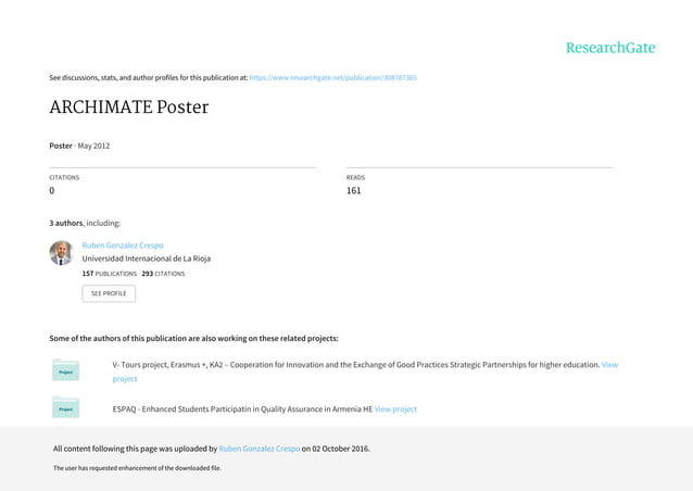 Poster archimate | PPT