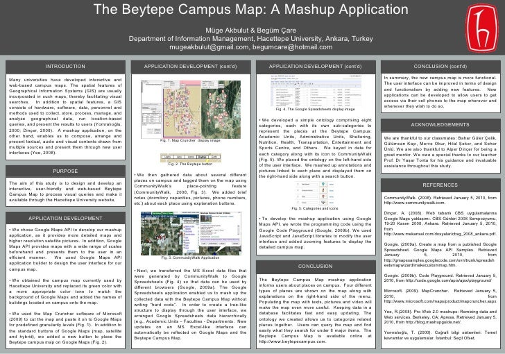 the beytepe campus map a mashup application scientific template scientific poster