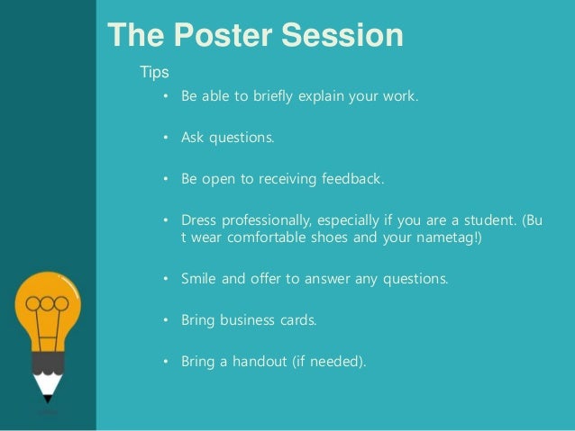 Workshop: Designing Effective Poster Presentations