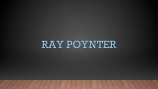 “ADVANCED ANALYTICS” RAY POYNTER
 