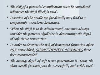 • The risk of a potential complication must be consideredThe risk of a potential complication must be considered
whenever ...