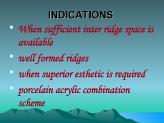 Sufficient Ridges POSTERIOR TEETH SELECTION NEW for teeth arrangement | PPT