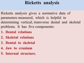 Ricket Analysis Postero anterior cephalometric _ mansoura university _ Egypt | PPTX