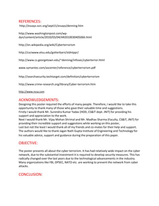 document on cyber terrorism