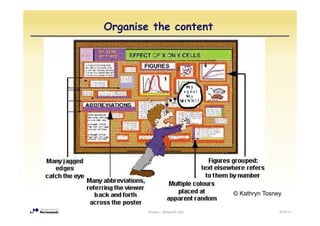 Organise the content




                                 © Kathryn Tosney

        Posters - Research Day                  2010/11
 