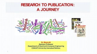 1
Dr. Wasiq Ali
Assistant Professor
Department of Electrical & Computer Engineering
COMSATS University Islamabad Pakistan
RESEARCH TO PUBLICATION:
A JOURNEY
 