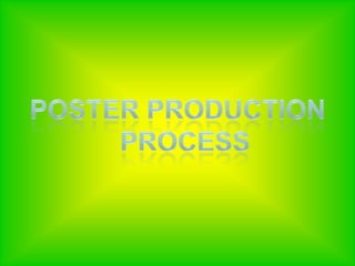 Poster Production    Process  