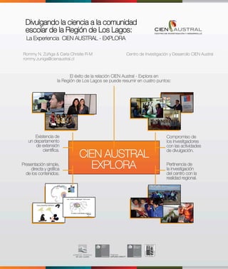 “Divulgando la ciencia a la comunidad escolar de la Región de Los Lagos”