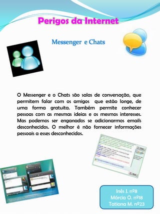 Os nossos dados e fotografias podem ser utilizados para fins ilegais.8ºCJéssica Baieta Nº9, Joana Soares Nº10
