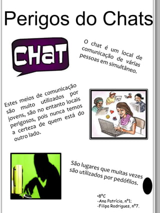 Os Perigos na Internet……E o fácil acesso a drogas e outras substâncias ilegaisDurante vários anos, a Internet tem sido explorada para actividades criminosas, incluindo o tráfico de drogas.O problema não se limita à venda de drogas em natura e sintéticas, como a heroína ou anfetaminas.Ana Valejo nº2 e João Nascimento nº16, 8ºC