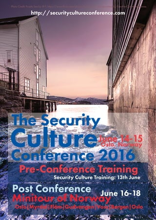The Security Culture Conference 2016 