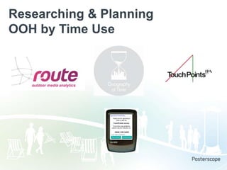 Researching & Planning
OOH by Time Use

 