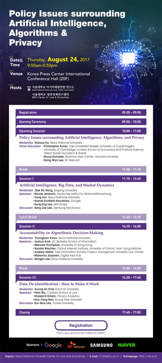 Artificial Intelligence, Algorithms & Privacy