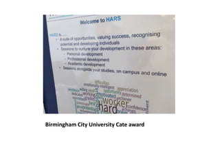 Birmingham City University Cate award