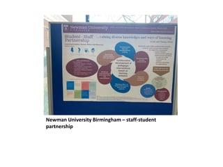 Newman University Birmingham – staff-student
partnership