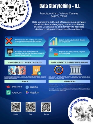 C
o
n
n
e
c
t
i
ng Stories
Your first draft will always be
terrible, but it's the first step toward
something amazing.
Dat...