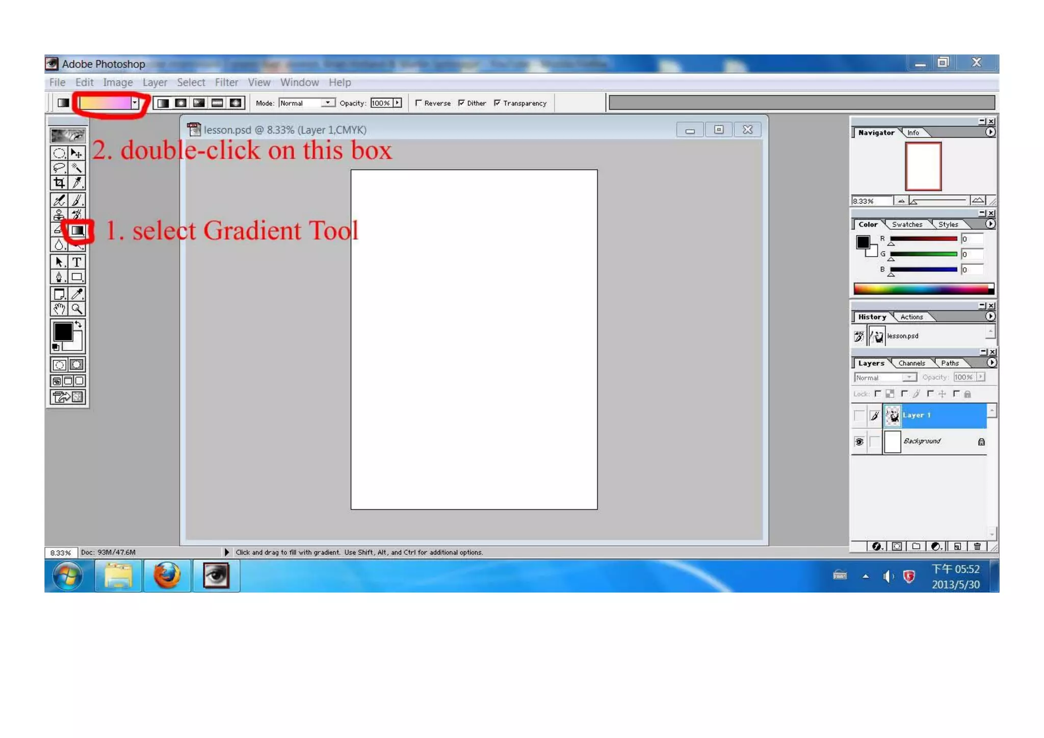 Poster tutorial (gradient   colour target)