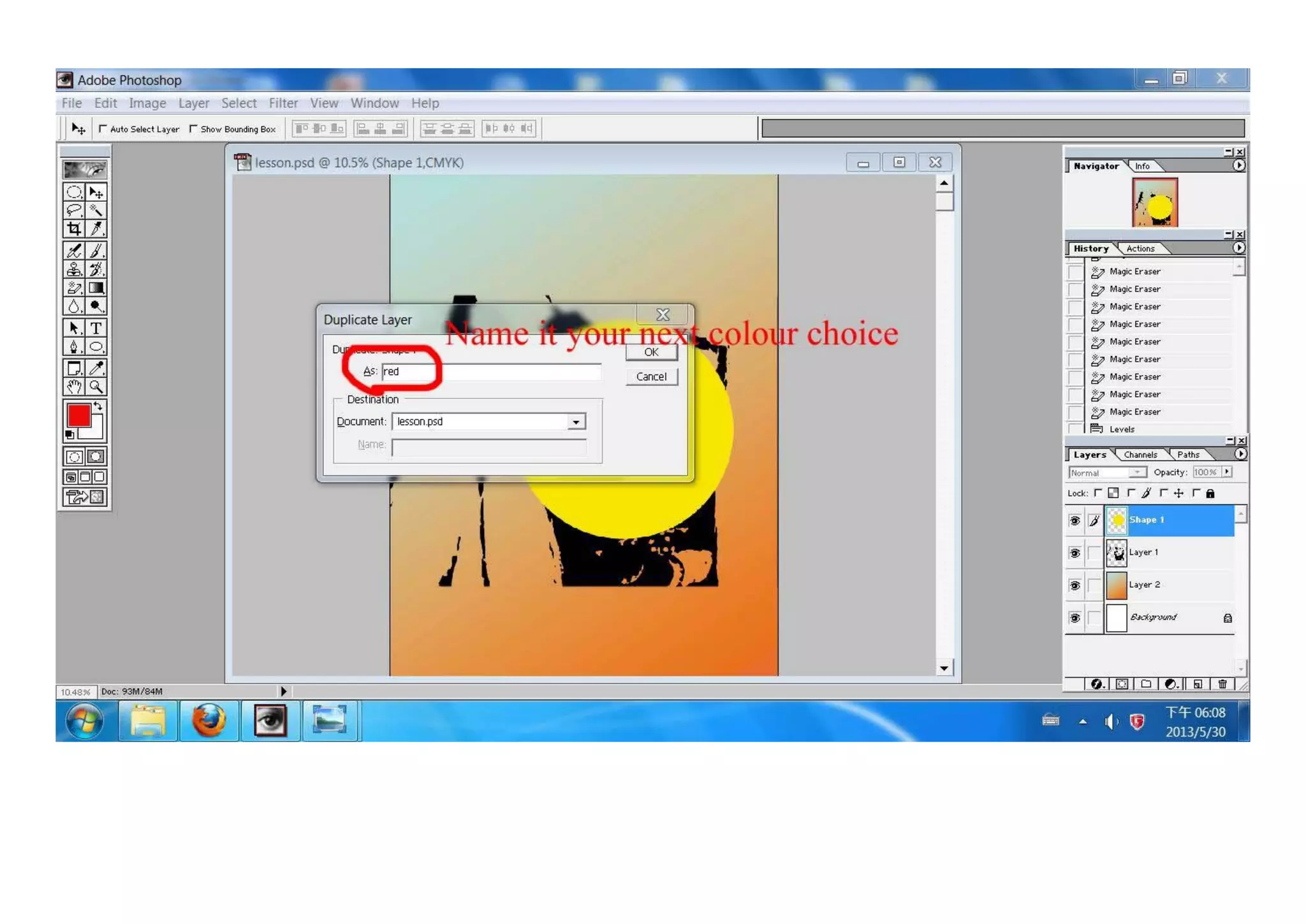 Poster tutorial (gradient   colour target)