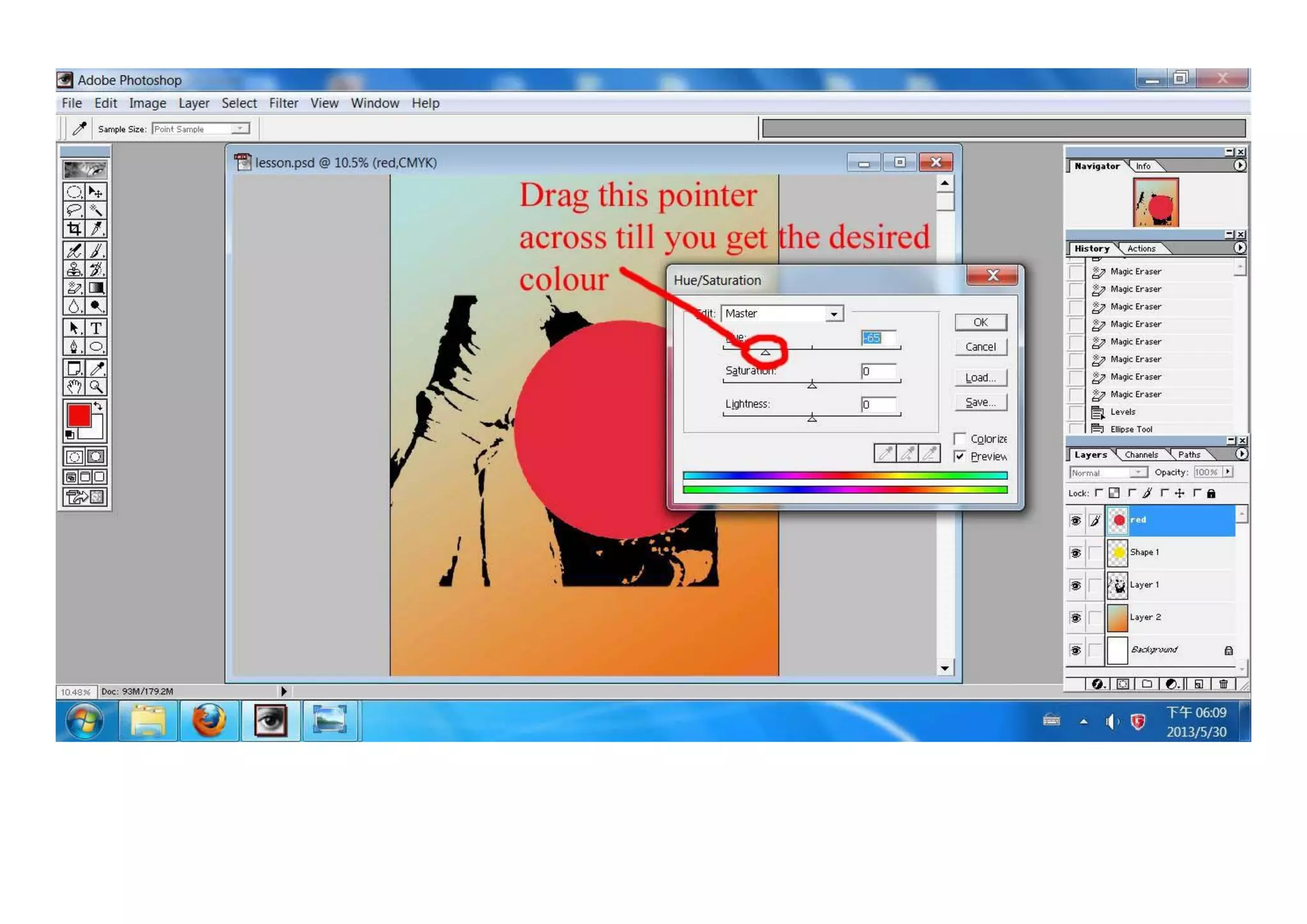 Poster tutorial (gradient   colour target)