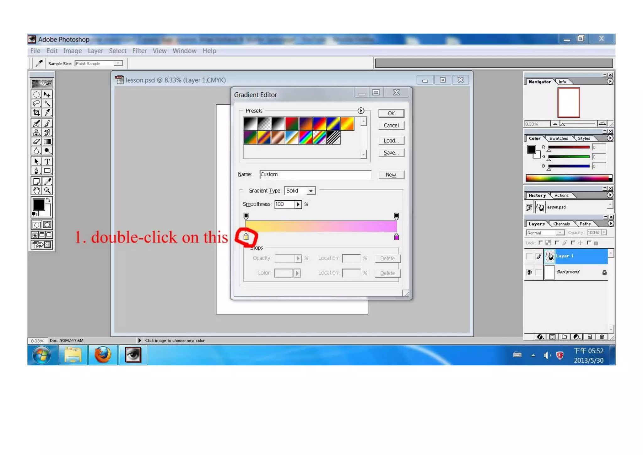 Poster tutorial (gradient   colour target)