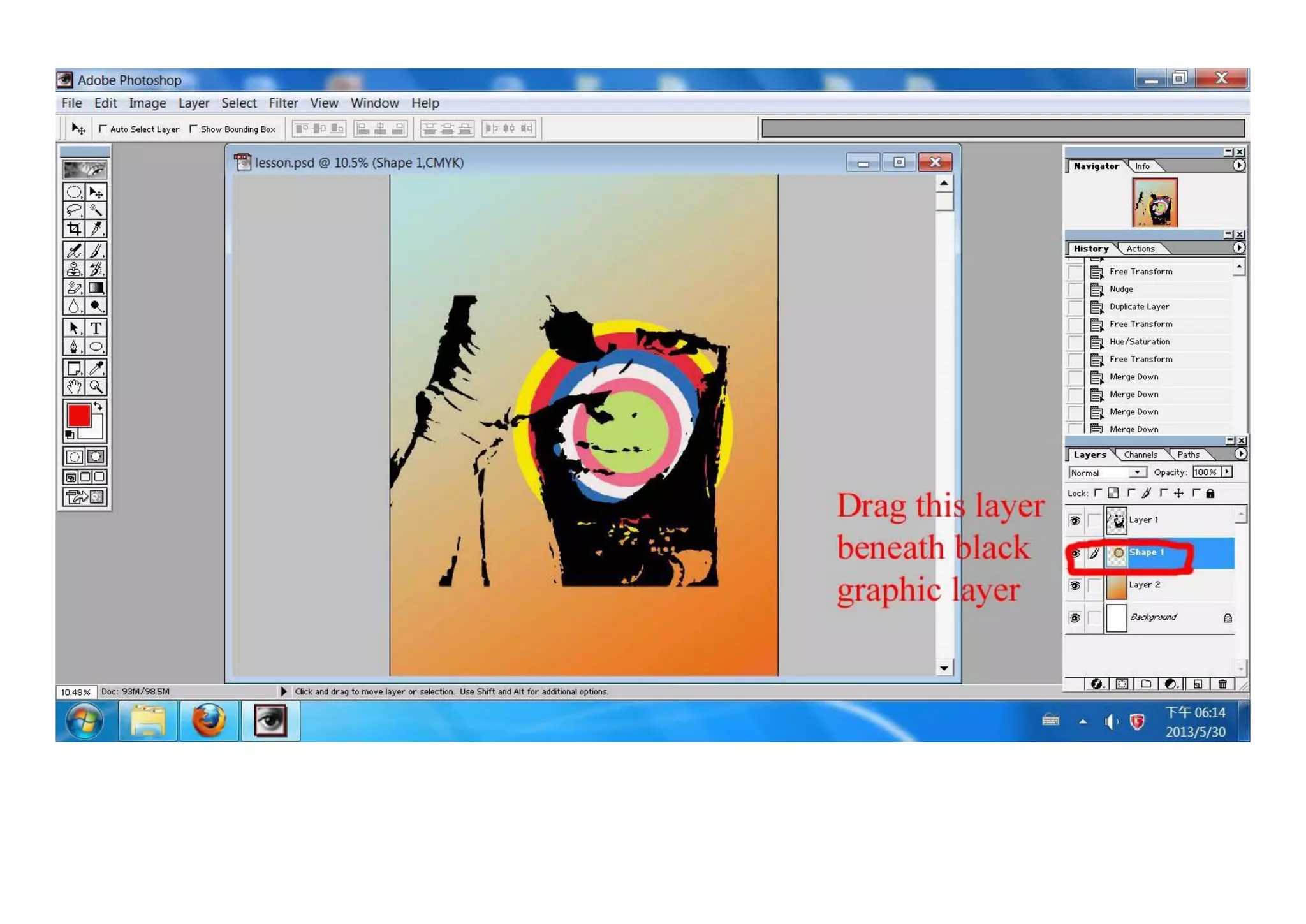Poster tutorial (gradient   colour target)