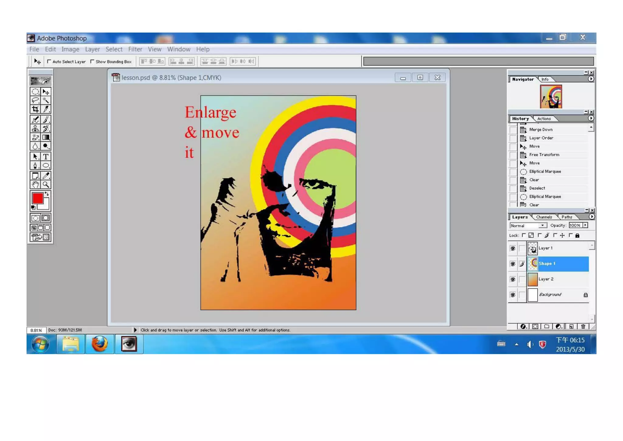 Poster tutorial (gradient   colour target)
