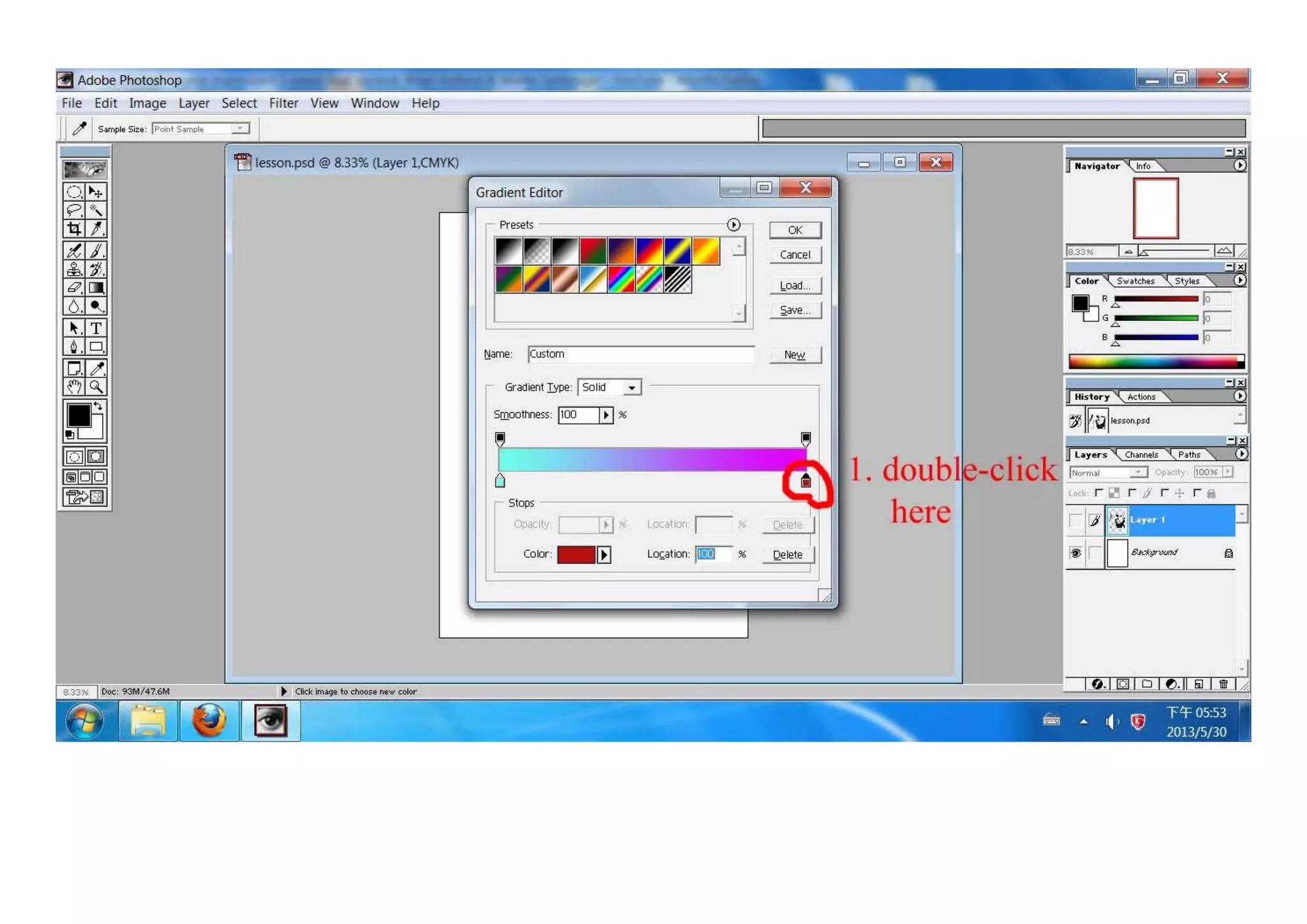 Poster tutorial (gradient   colour target)