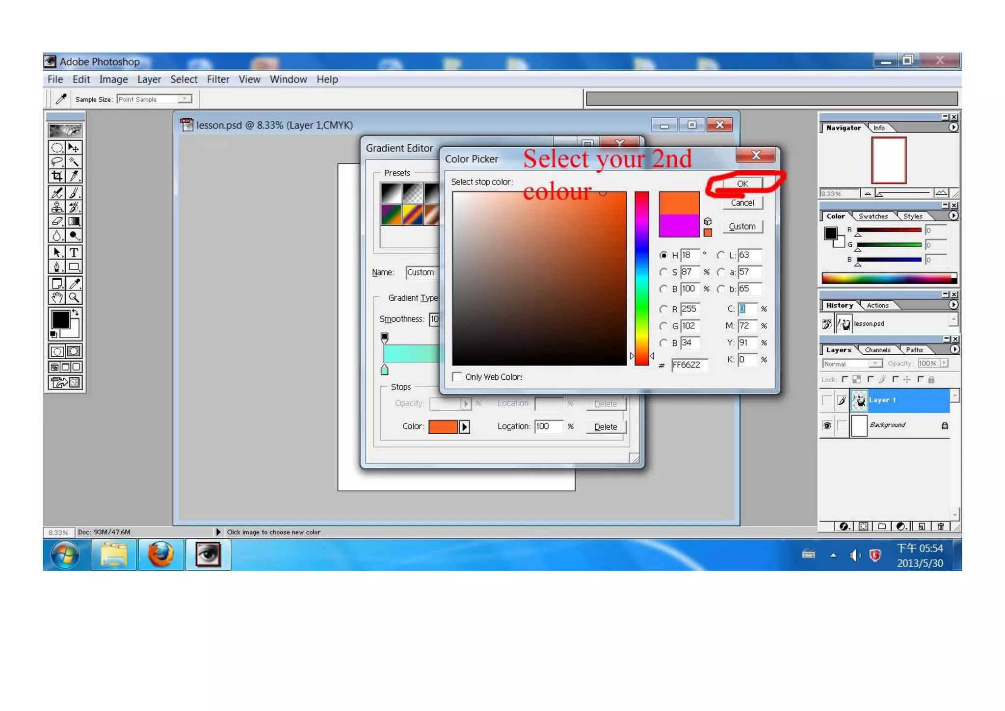 Poster tutorial (gradient   colour target)