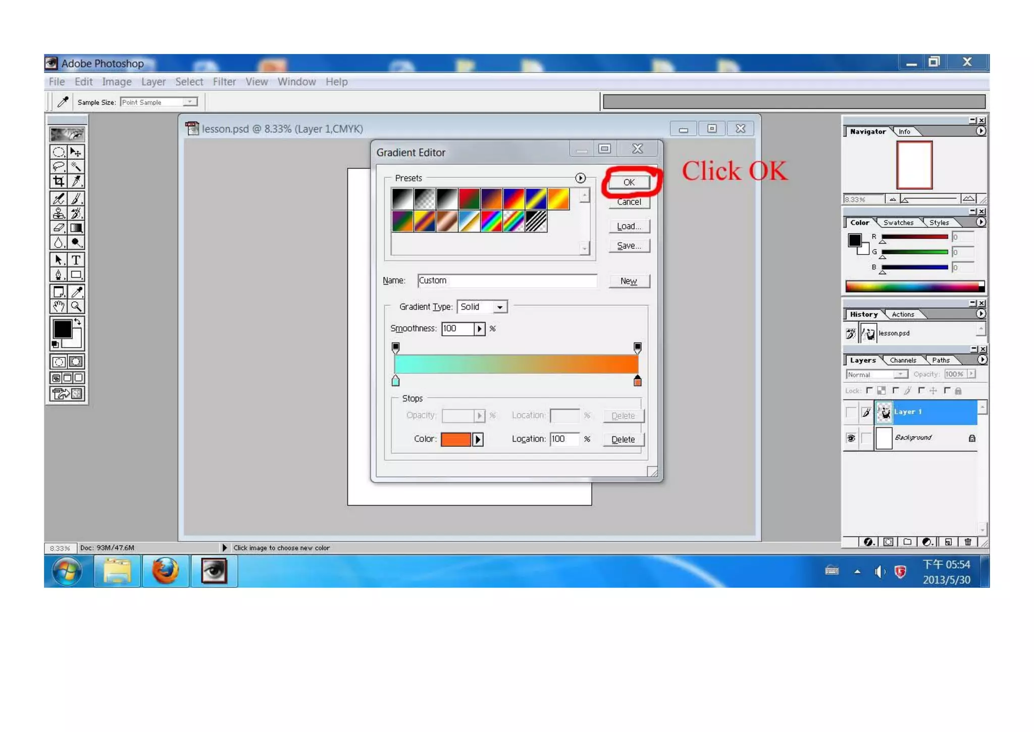 Poster tutorial (gradient   colour target)
