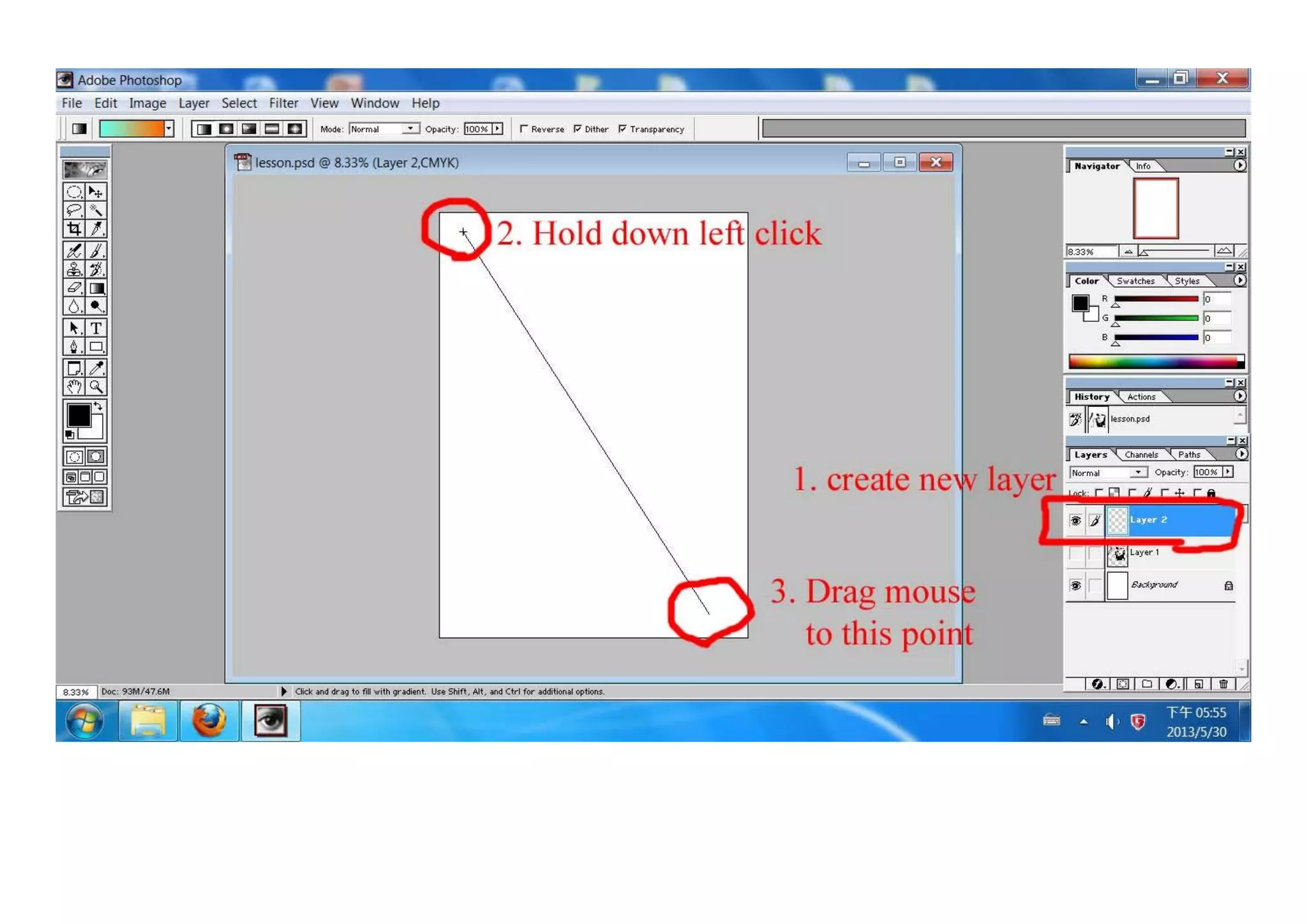 Poster tutorial (gradient   colour target)