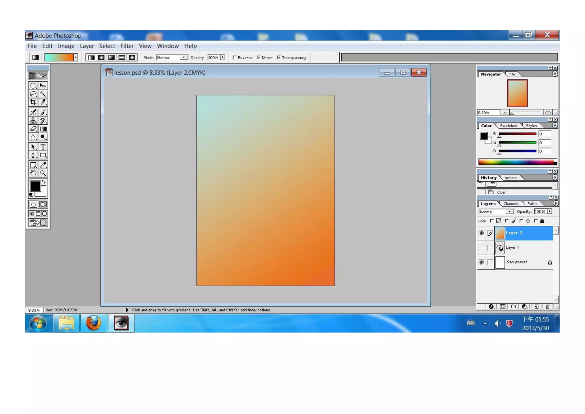 Poster tutorial (gradient   colour target)