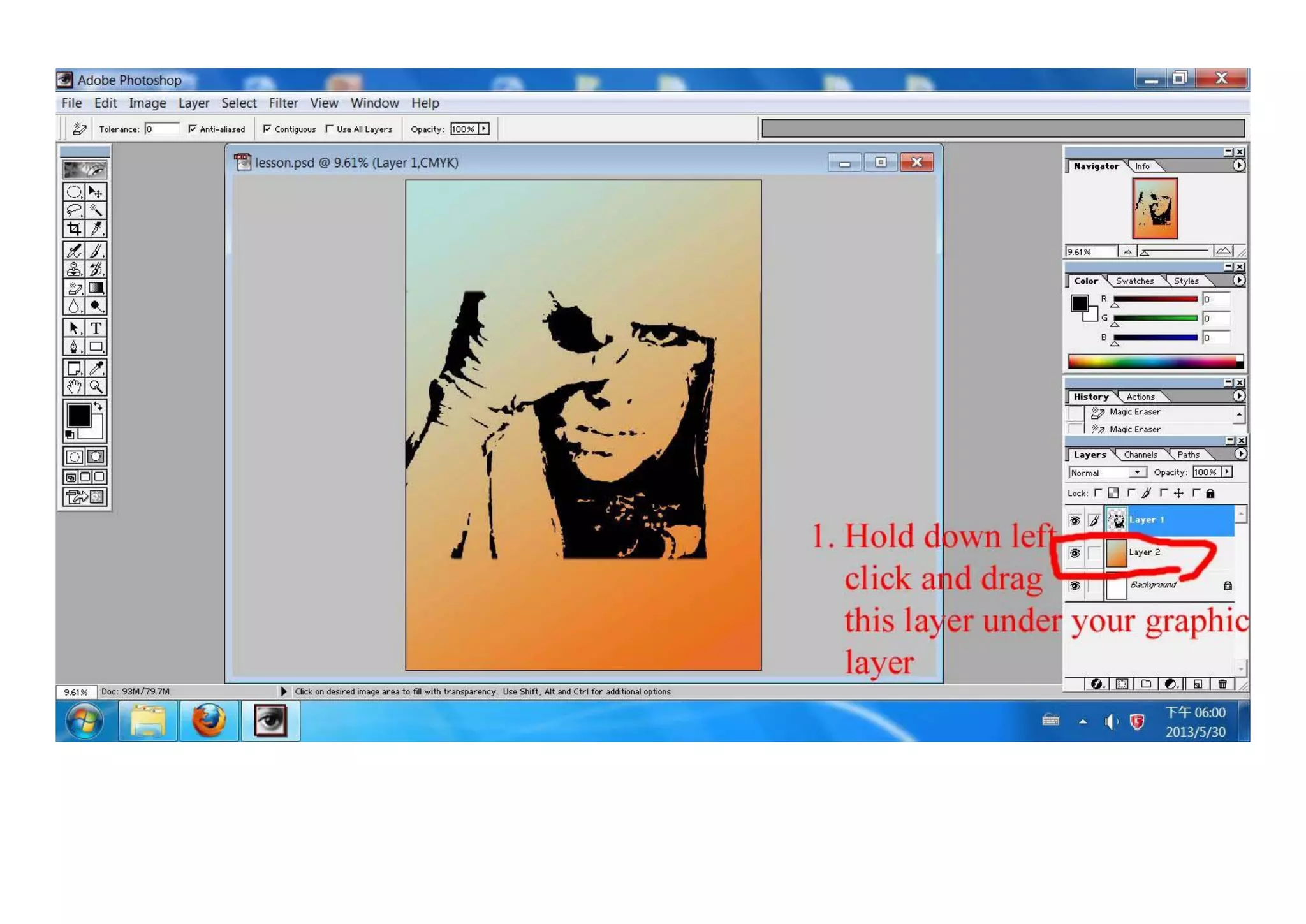 Poster tutorial (gradient   colour target)