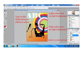 Poster tutorial (gradient   colour target)
