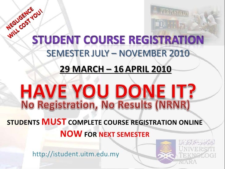 E Course Registration Uitm / Uitm Istudent Portal  Maybe you would