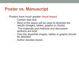 preparing scientific poster | PPTX