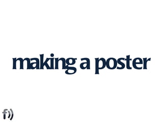 making a poster 
