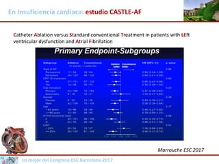 Lo mejor del Congreso ESC Barcelona 2017
En Insuficiencia cardiaca: estudio CASTLE-AF
Catheter Ablation versus Standard co...