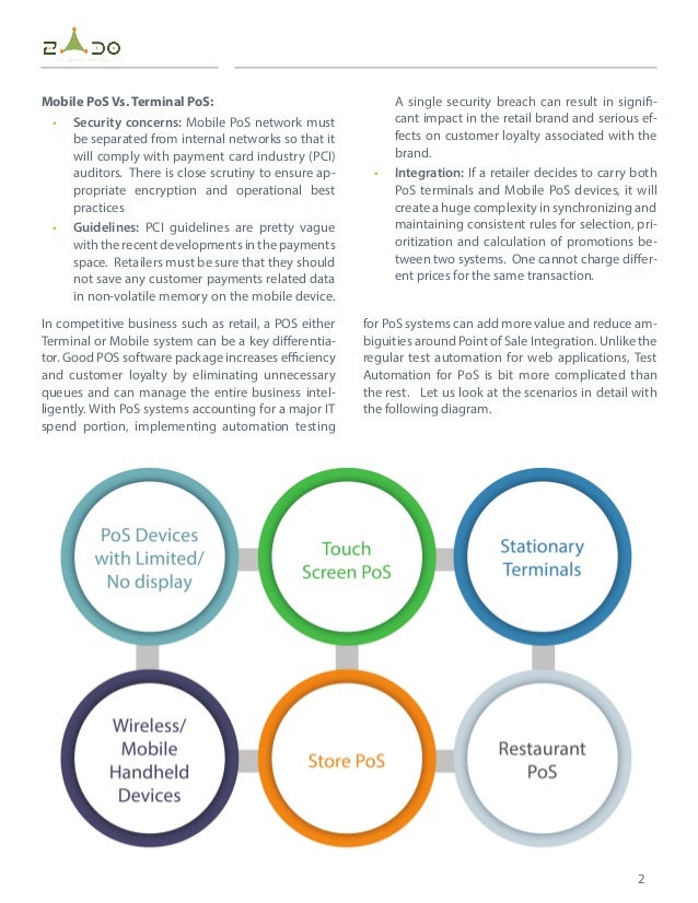 Point of Sale (PoS) Test Automation Challenges and Approach