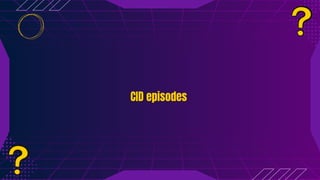 CID episodes
CID episodes
 
