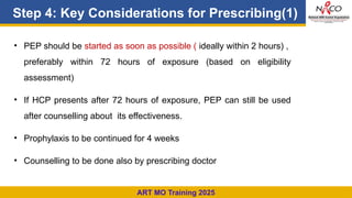Post exposure prophylaxis (PEP) for HIV latest guidlines | PPTX
