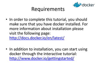Installing and Running Postfix within a Docker Container | PPT