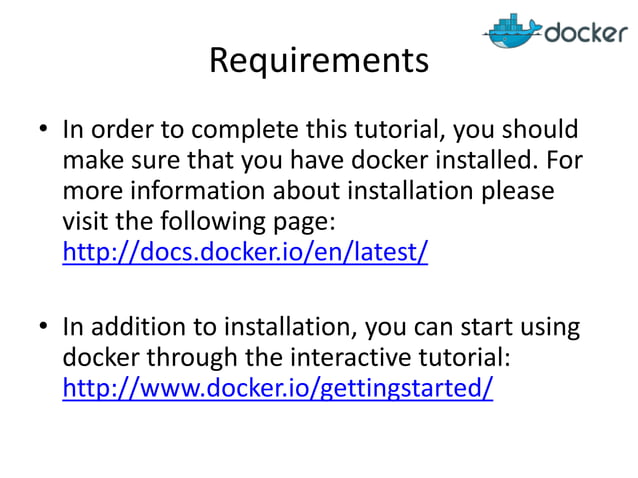 Installing and Running Postfix within a Docker Container | PPT