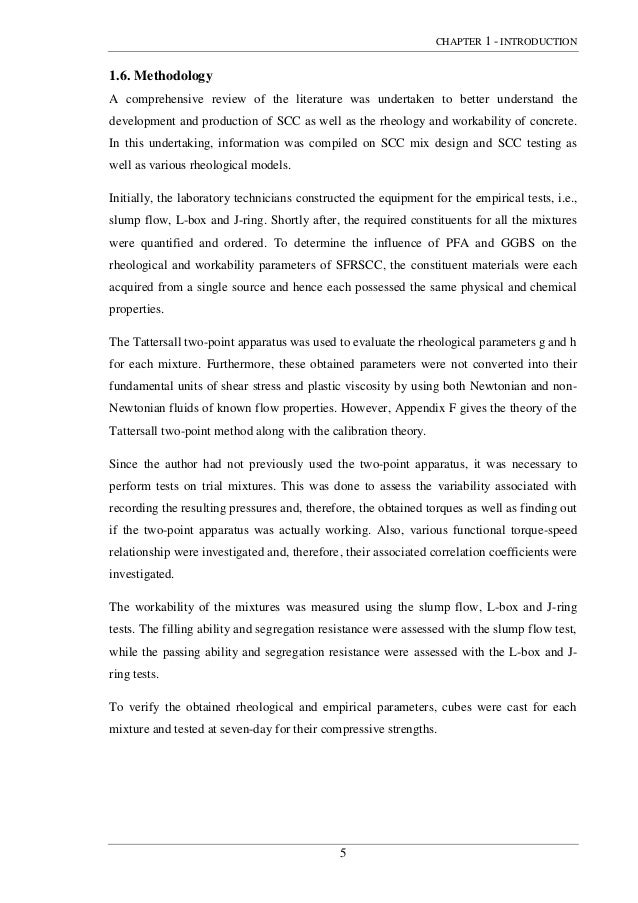 Empirical chapter dissertation