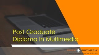 Post Graduate
Diploma In Multimedia
 
