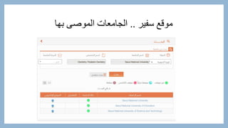 ‫سفير‬ ‫موقع‬..‫بها‬ ‫الموصى‬ ‫الجامعات‬
 