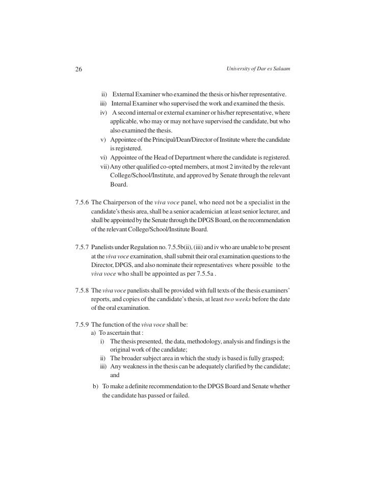 Master thesis examiner report