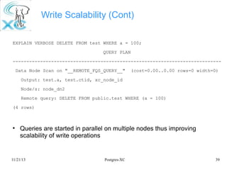 Postgres-XC: Symmetric PostgreSQL Cluster | PDF