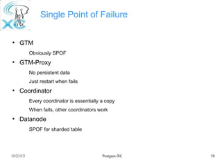 Postgres-XC: Symmetric PostgreSQL Cluster | PDF