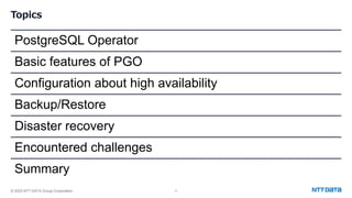 PostgreSQL on Kubernetes: Realizing High Availability with PGO ...
