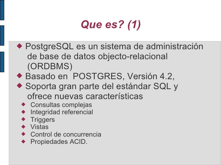 Que Es Postgresql2021 Ventajas De Uso Y Caracteristicas Images